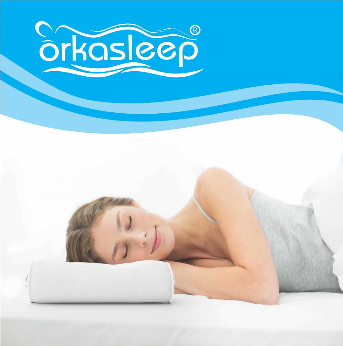 Orkasleep Eco Rectangular Orthopedic Neck Support Pillow for Sleeping,Neck & Shoulder Pain Memory Foam Solid Sleeping Pillow Pack of 1 view 4